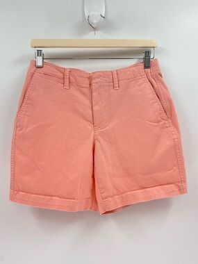 Lands' End Light Coral Mid-Rise Bermuda Shorts Women’s Size 4